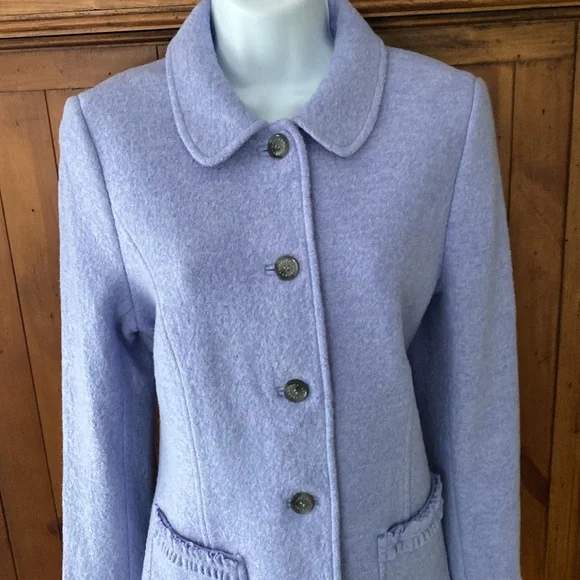 New Talbots Petite Wool lilac Jacket size 10P - Picture 4 of 16